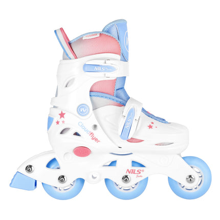 3-in-1 Inline/Quad Skates, White, Size XS-S (30-33)