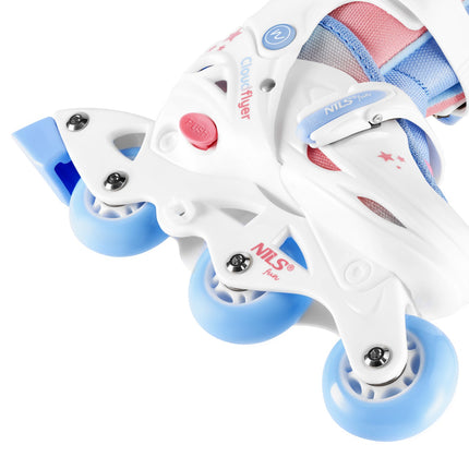 3-in-1 Inline/Quad Skates, White, Size XS-S (30-33)
