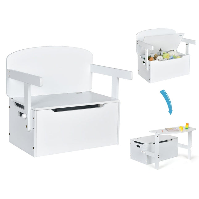 3-in-1 Kids Activity Table Set with Desk & Storage