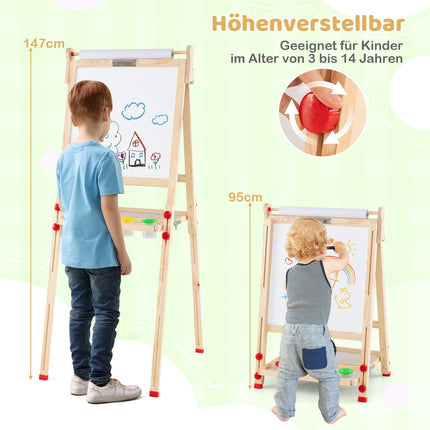 3-in-1 Kids Art Easel – Magnetic, Adjustable, Foldable