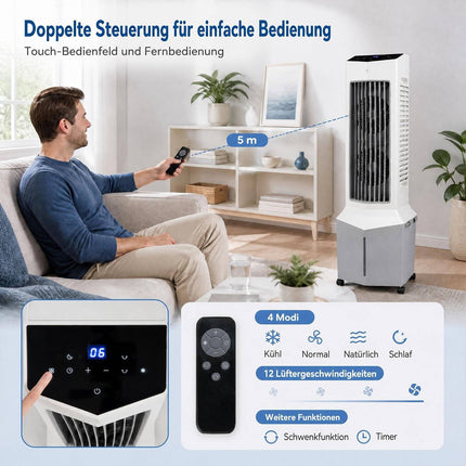3-in-1 Tower Fan, Humidifier & Cooler with Remote Control