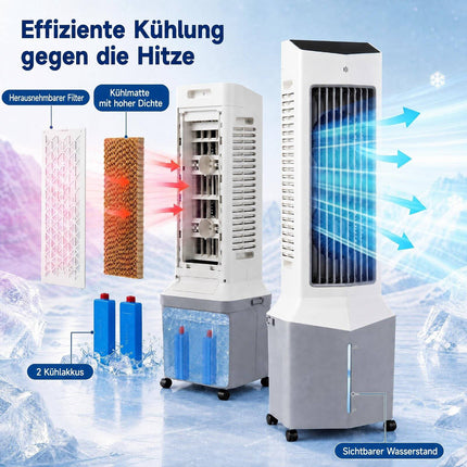3-in-1 Tower Fan, Humidifier & Cooler with Remote Control