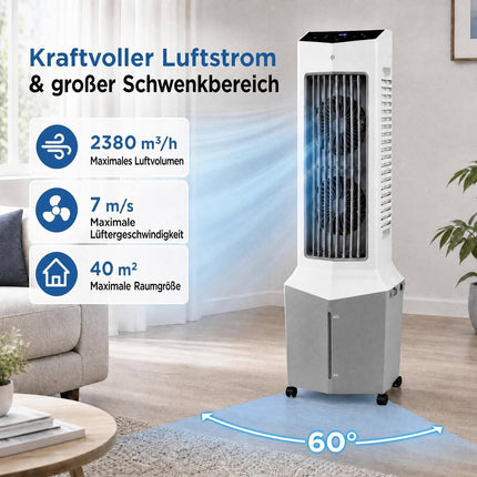 3-in-1 Tower Fan, Humidifier & Cooler with Remote Control