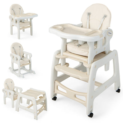3 in 1 baby chair, high chair & dining chair & children's seating group 62 x 51 x 104 cm beige
