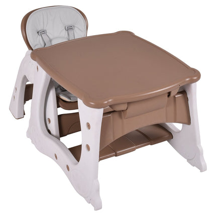 3 in 1 high chair & baby chair & seating group with food tray that can be adjusted in 3 positions