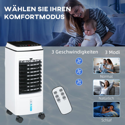3-in-1 portable air conditioner with humidifier, 4L, remote control