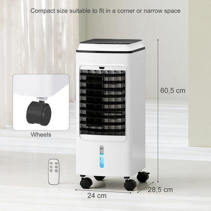 3-in-1 portable air conditioner with humidifier, 4L, remote control