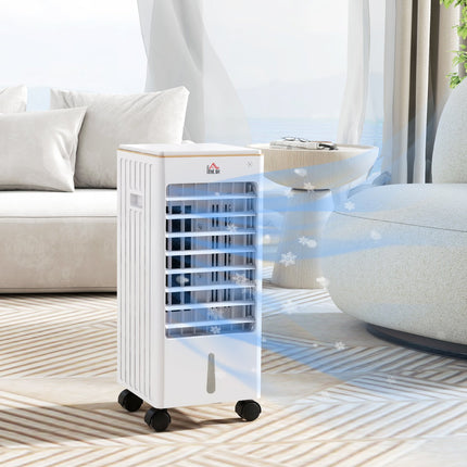 Portable Air Conditioner, 3 Modes, Timer, Wheels, White