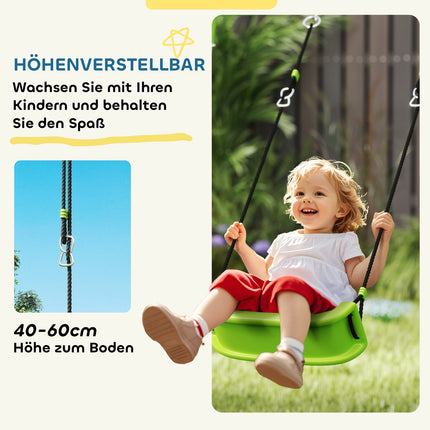 Outdoor 3-in-1 swing set with basketball hoop and goal
