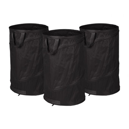3 pcs. garden bags 160-liter black