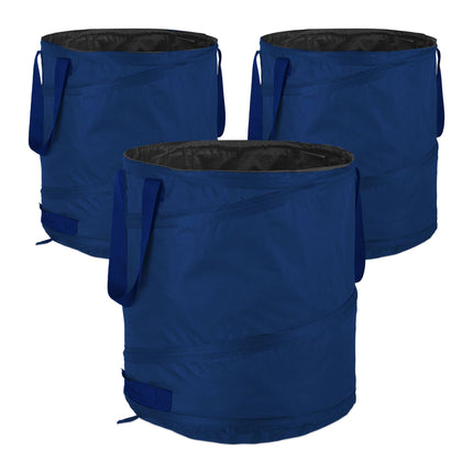 3 pcs. garden bags 85-liter blue