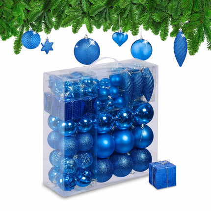 Christmas Tree Baubles Set of 110 Pieces