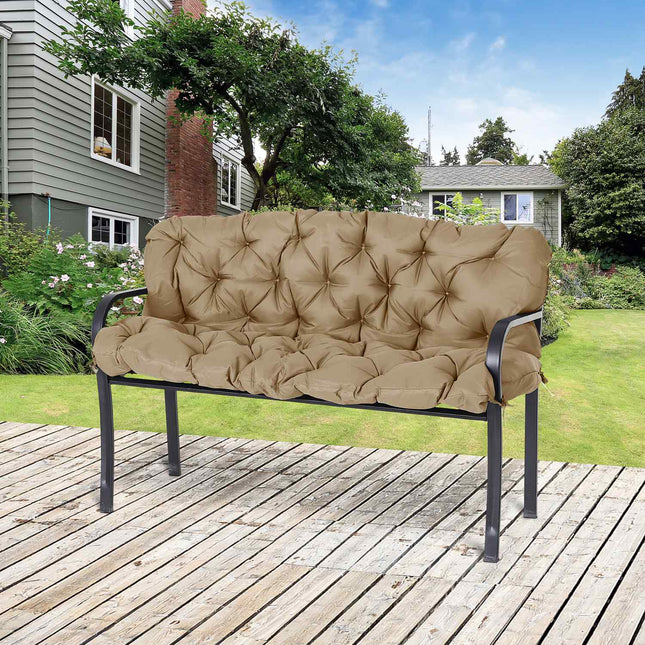 Poduszka na ławkę 3-osobową 150x98x8 cm poduszka na ławkę z paskami, poduszka na siedzisko, poduszka na krzesło zewnętrzne/wewnętrzne, poduszka na siedzisko, poduszka na siedzisko, poduszka na ławkę do mebli ogrodowych, huśtawka na werandę, kh