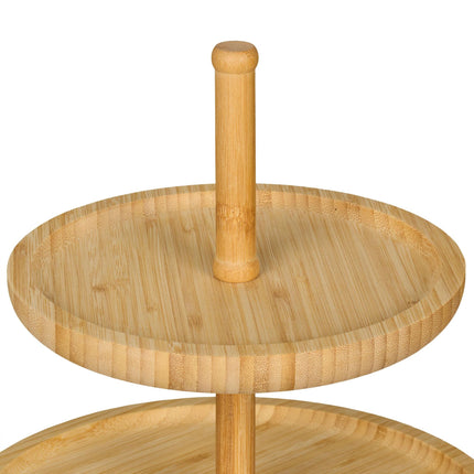 3-tier bamboo tray