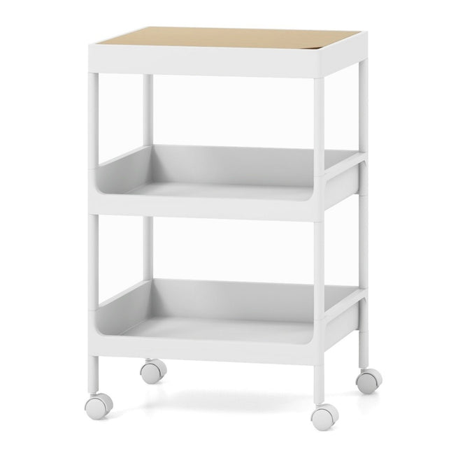 3 tier trolley serving trolley with wheels and removable tray