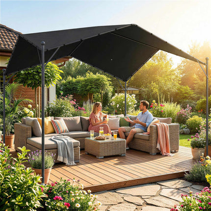 3x3 m Pergola with Metal Frame and UPF30+ Roof