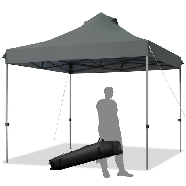 3 x 3 m pavilion folding pavilion waterproof stable winter party tent with carry bag on wheels grey