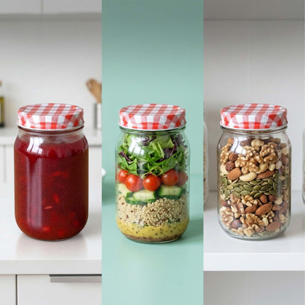 400 ml Glass Jam Jars Set – Twist-Off Airtight Lids