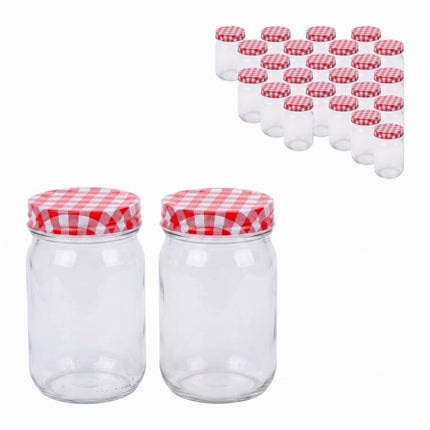 400 ml Glass Jam Jars Set – Twist-Off Airtight Lids