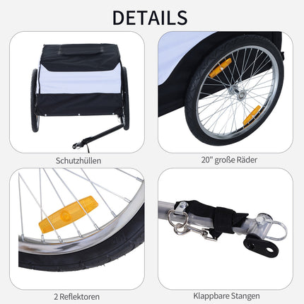 Handcart, 40 kg capacity, steel frame, 140x77x65 cm