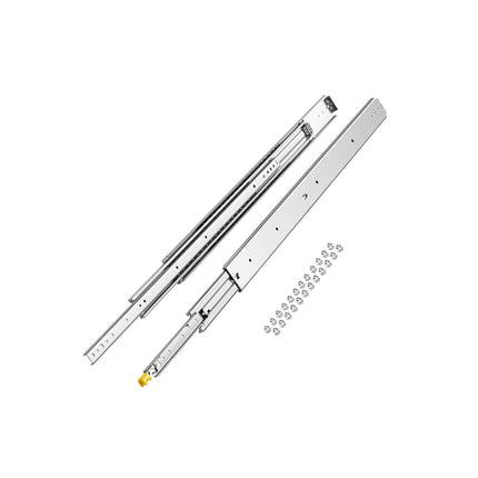 40 in Locking Full Extension Drawer Slides, 500 lb Pair