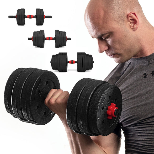 40kg Adjustable Barbell & Dumbbell Set for Home Gym
