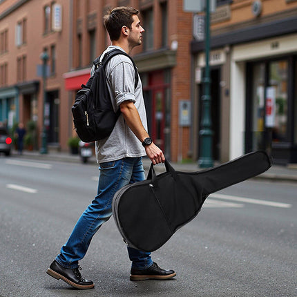 41-Inch Cutaway Acoustic Guitar Beginner Set, Gig Bag, Black