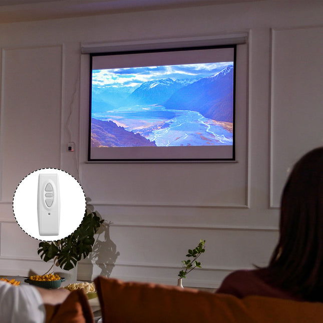 Electric projector screen 4:3, 171x130 cm with remote control