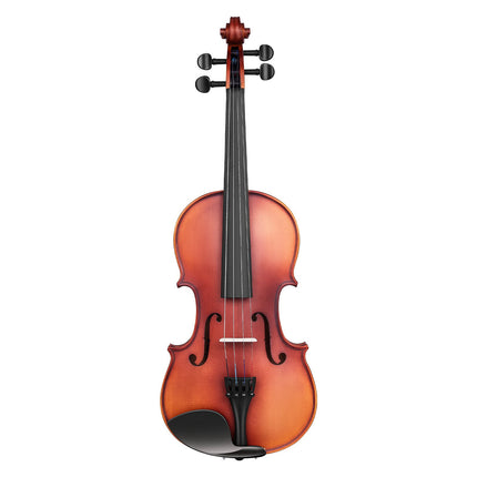 4/4 Violin Solid Wood Beginner Set, Matte Brown
