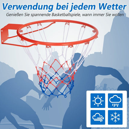 Ø45cm basketball hoop with ring &amp; Net for door &amp; Wall Mounted Indoor Mini Basketball Hoop Orange