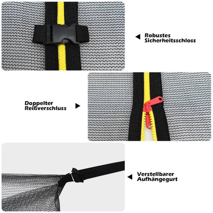 Ø 487cm trampoline safety net for garden trampolines replacement net inside