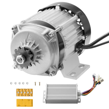 48V 500W Brushless DC Motor Kit, 2700 RPM Controller