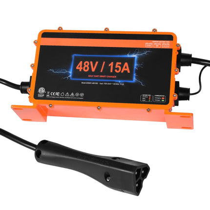 48V Golf Cart Battery Charger, 15A, RXV Plug, IP67