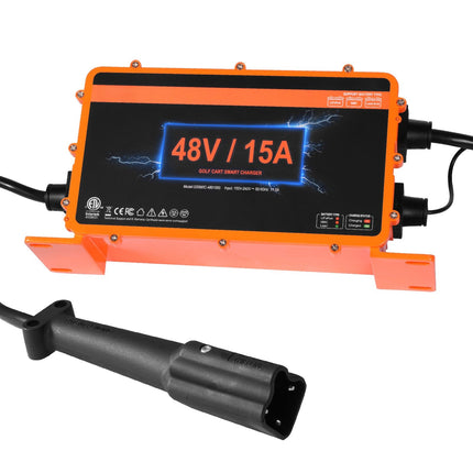 48V Golf Cart Battery Charger, 15A Smart, G29 Plug