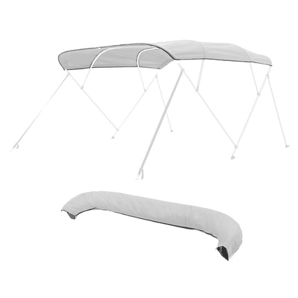 4 Bow Bimini Top Replacement Canopy, 600D, 96in Light Grey
