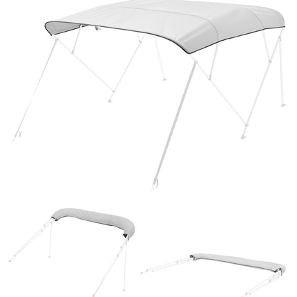 4 Bow Bimini Top Replacement Canopy, 600D, 96in Light Grey