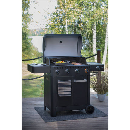4-Burner Gas Grill with Side Burner