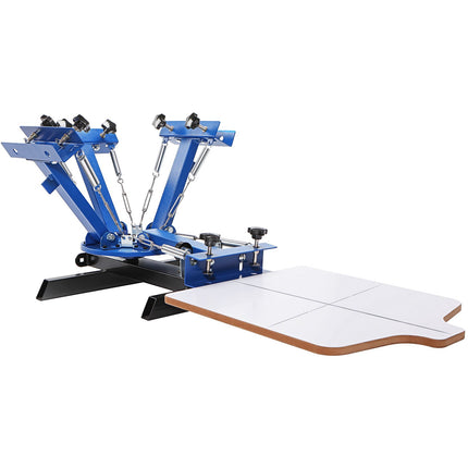 4-Color 1-Station Screen Printing Press, 360 Rotary, 21.2x17.7in