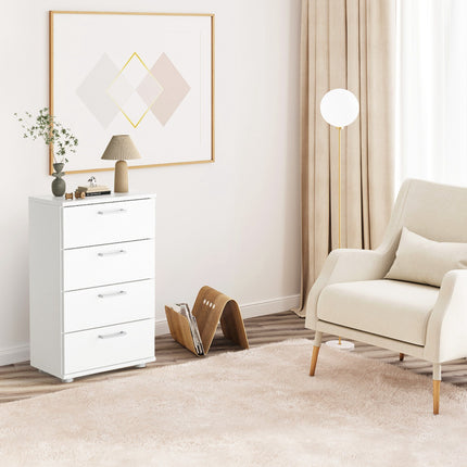 4-Drawer Chest of Drawers, Wood, 50 x 29 x 82 cm