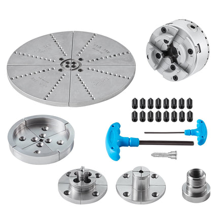 4-Jaw Lathe Chuck, 96mm, Self-Centering, 5 Jaw Sets