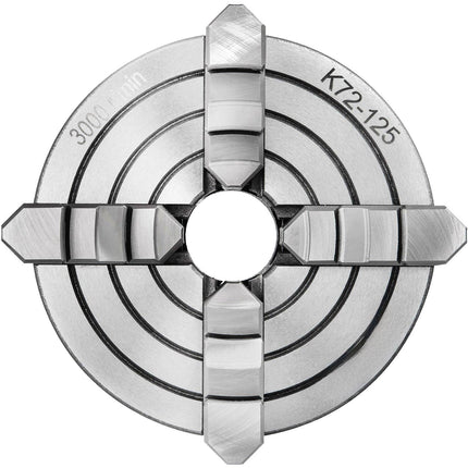 4-Jaw Lathe Chuck, Independent Reversible Jaws, 125mm