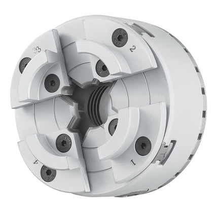 4-Jaw Self-Centering Lathe Chuck, 96 mm, M33 Thread