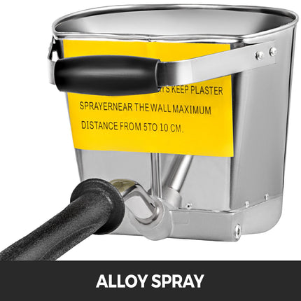 4 Jet Stucco Spray Gun, Alloy Hopper, Removable Handle