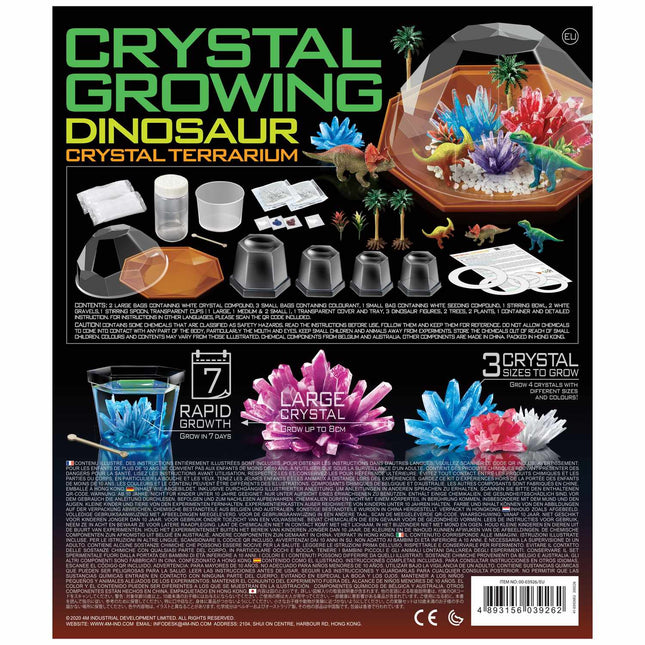 4M Diy Set Dino Crystal Terrarium