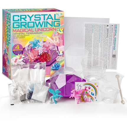 4M Diy Set Magical Unicorn Crystal Terrarium