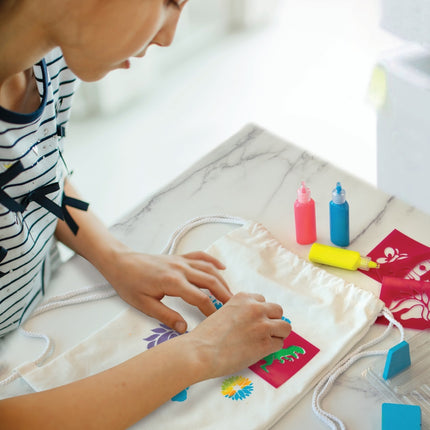 4M Kidzmaker Diy Set Stencil Backpack Printing