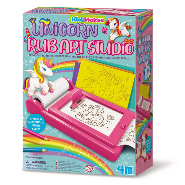 4M Kidzmaker Diy Set Unicorn Rub Art Studio