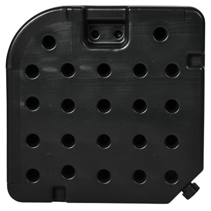 Weather-resistant parasol base, holds up to 80 kg of sand