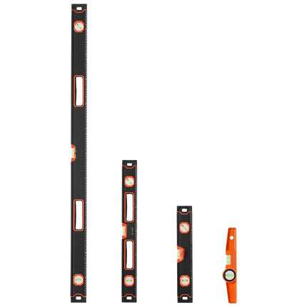 4-Piece Box Level Set 48-24-16-10 In, Magnetic