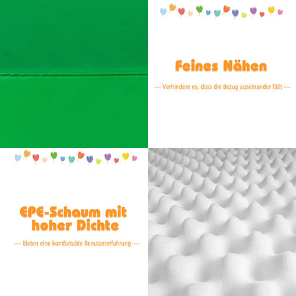 4-Piece Foam Climbing Blocks Set, PU Cover, Indoor Play